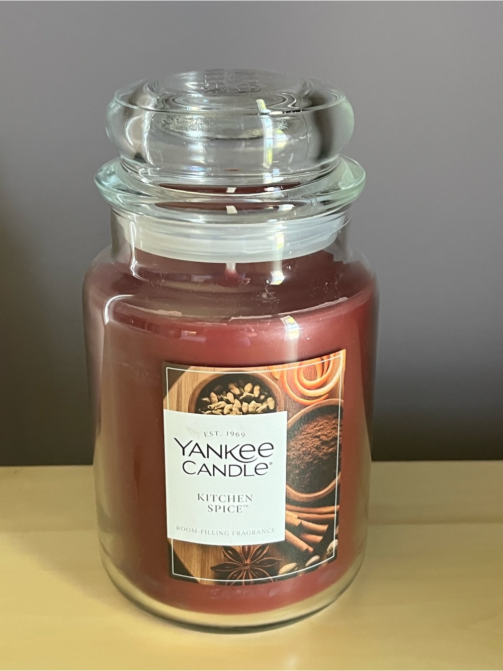 New Yankee Candle Kitchen Spice Large 22 Oz Jar Candle